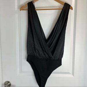 Zara Sateen Satin Bodysuit Sleeveless